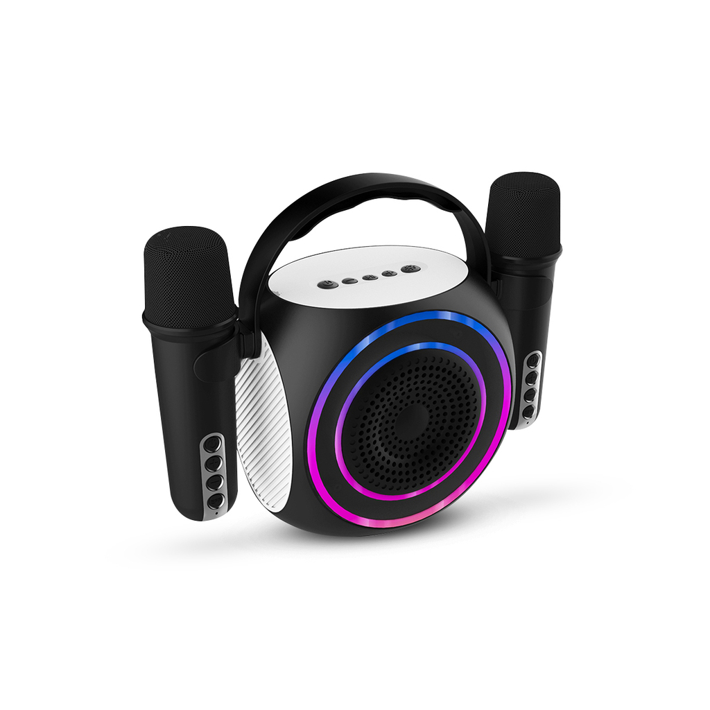 Parlante Bluetooth Inalámbrico Mini Torre Usb Luces Karaoke