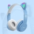 Auriculares Bluetooth Con Orejas Led De Gatito - comprar online