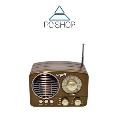 Radio AM/FM vintage con MP3/BT,AUX Nisuta NS-RV14