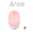 Mouse Inalambrico Meetion Rosa R570