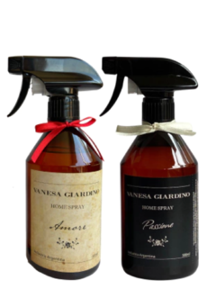 PACK DE 2 AROMATIZADORES DE AMBIENTES Y TEXTIL “MIX” (AMORE, PASSIONE)