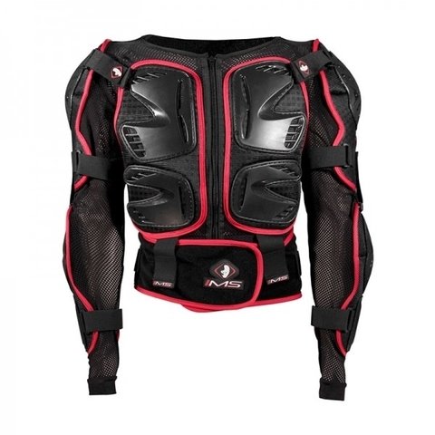 Colete IMS Max Air Integral Preto/Vermelho Frente