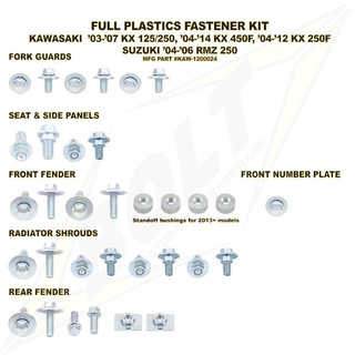 kit-parafuso-bolt-plásticos-kx-kxf-rmz 