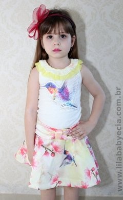 Saia e Blusa Infantil Diforini Moda Infanto Juvenil 121211