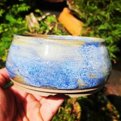 Vaso cerâmico FujiPot alta queima esmaltado A5,5x13Cm