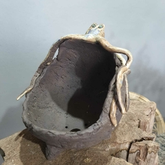 Vaso cerâmico kurama FujiPot alta queima sem esmalte Diâmetro 14Cm na internet
