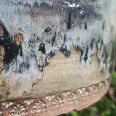 Imagem do Vaso cerâmico FujiPot alta queima esmaltado A9,5x30x23,5