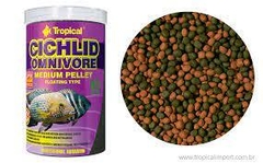 Ração CICHLID OMNIVORE MEDIUM PELLET - POTE 180G - TROPICAL