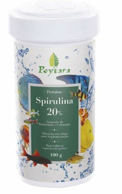 Ração Tropicais Spirulina 20% 100g Poytara