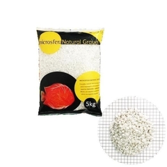 Substrato SOMA Microsfera Natural Gravel Pebble White 3-5mm 1Kg