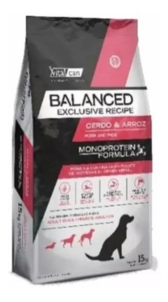 Vital Can Balanced Adulto Cerdo Arroz X 15 Kg - comprar online