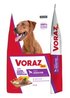 Voraz Mix, Carne, Pollo y Vegetales x 20 kg