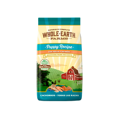 WHOLE EARTH CACHORRO POLLO Y SALMON x 7,5 kg