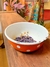 Bowl Enlozado Antiguo - Naranja Con Pintas - comprar online