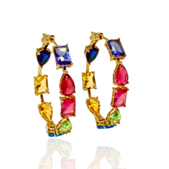 comprar-argola-prata-925-banho-ouro-gota-retangulo-rainbow