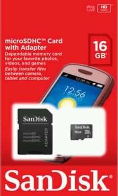 Cartão de memória 16 GB Sandisk original