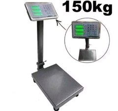 Balança de plataforma 150kg com bateria-bivolt