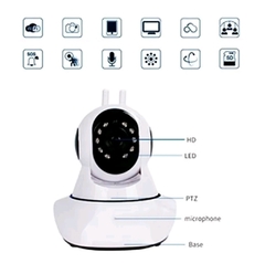 Camera Ip Wireless Sem Fio Wifi Hd 2 Antenas - loja online