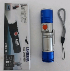 Mini Lanterna Tática Profissional Police Usb Recarregável