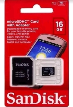 Cartão de memória Sandisk 16GB