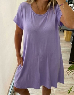 VESTIDO BOBO MODAL CON BOLSILLOS MC