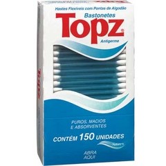 Bastonetes topz caixa com 150 un.