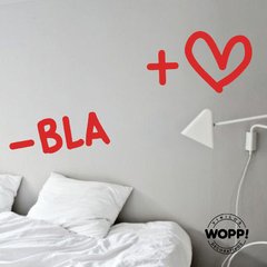 Menos Bla más Amor - 30x40cm //vd2263