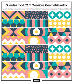 02 //Guardas// Mosaicos geometria retro - comprar online