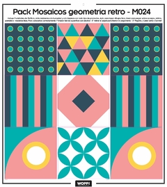 Pack Mosaicos geometria retro - M024