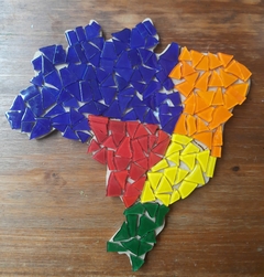 Kit Mapa do Brasil Regiões 2 (mapa sem borda) - loja online