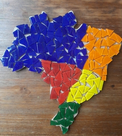 Kit Mapa do Brasil Regiões 2 (mapa sem borda) na internet
