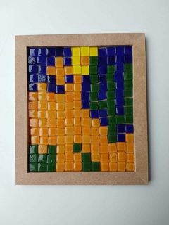 Kit Mosaico Infantil Obras brasileiras: Abapuru (versão azul escuro)