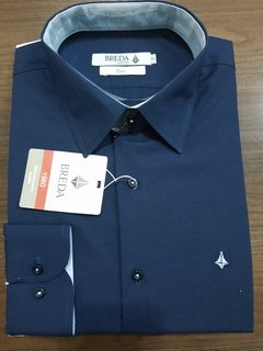 CAMISA SOCIAL SLIM AZUL MARINHO