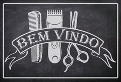 Tapete 60x40cm - Bem-Vindo Barber Shop (Barbeiro)