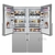 Conjunto com 02 Refrigeradores Bottom Freezer de Piso e Embutir Tecno TR32BXDA 220V na internet