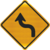 Placa De Trânsito - A4A – Sinalização Viária – Curva Acentuada Em “S” À Esquerda