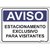 Placa de Estacionamento Exclusivo Para Visitantes - comprar online