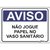 Placa de Não Jogue Papel No Vaso Sanitário - comprar online