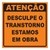 Placa de P2 - Desculpe O Transtorno Estamos Em Obras