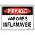 Placa de Vapores Inflamáveis - Placasshop