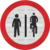 Placa de Trânsito - R36B – Sinalização Viária – Ciclista À Direita Pedestres À Esquerda