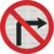 Placa de R4B - Proibido Virar À Direita
