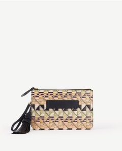 Straw Tassel Clutch - Material