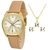 Relógio Lince com Colar e Brincos LRCH051L KT48C1TX - Metal e Couro - comprar online