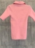 Blusa Tricot Gola Polo Rosa - loja online