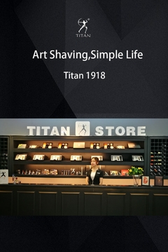 Titan tesoura desfiadeira dentes na lâmina superior - loja online