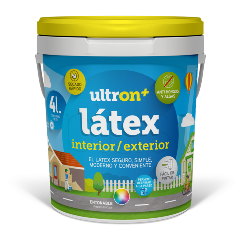 Ultron Látex Interior Exterior 4 Litros