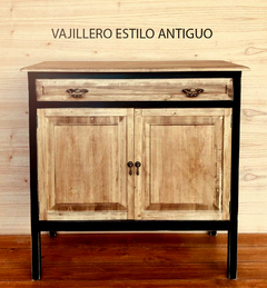 Vajillero Estilo Antiguo - MOSTAZA Muebles