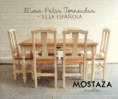 Silla Española - MOSTAZA Muebles