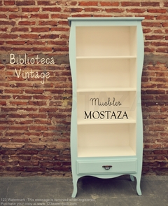 Biblioteca Vintage - MOSTAZA Muebles
